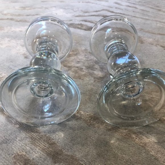 Glass candleholders - Picture 2 of 2